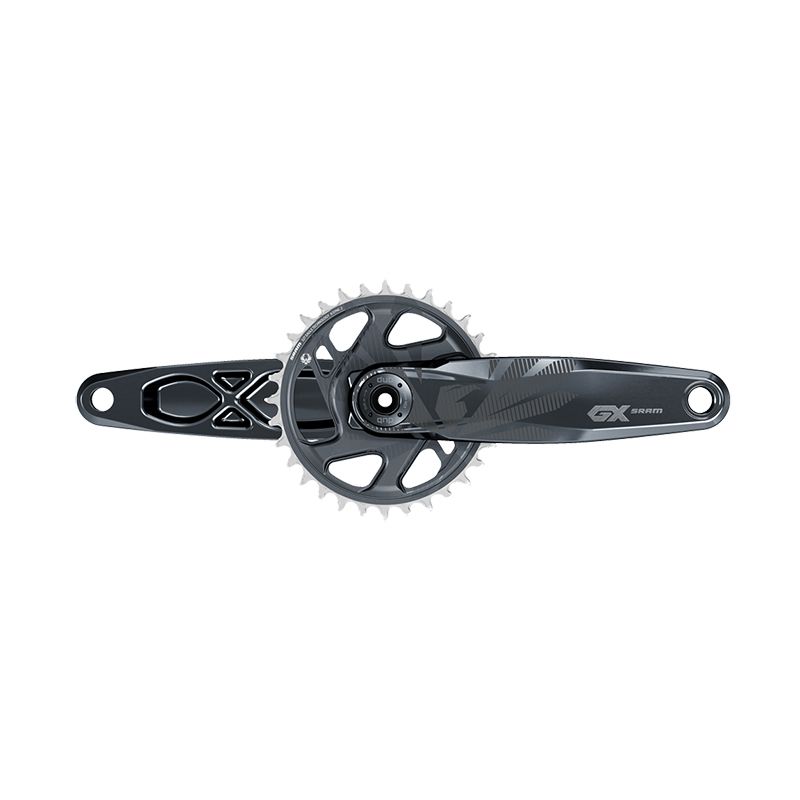 PÉDALIER SRAM GX EAGLE X-SYNC2 148 BOOST DUB DM 165 mm 32D 12V ALUMINIUM GRIS LUNAIRE SANS CUVETTES