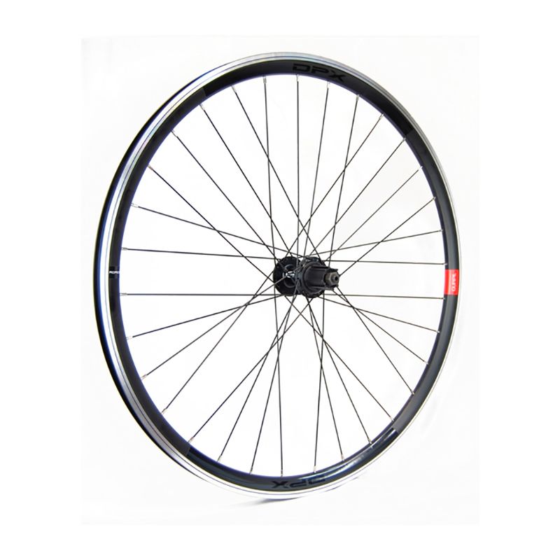 ROUE ARRIÈRE GURPIL ROUTE 28" NEW DPX NOIRE CAMPAGNOLO 8/12V