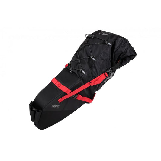 SACOCHE ZEFAL IMPERMÉABLE Z ADVENTURE R17 A/TIGE NOIRE/ROUGE 17 LITRES