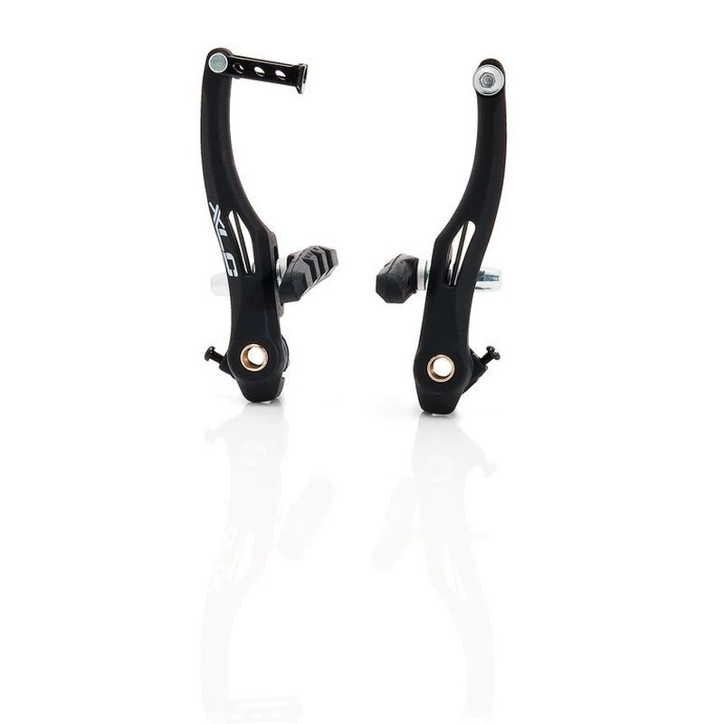 XLC BR-V03 FREIN V-BRAKE ALUMINIUM 70MM BRAS 110MM POUR ROUE AVANT OU ROUE ARRIÈRE NOIR