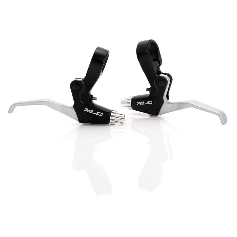 XLC BL-V01 PAIRE DE LEVIERS FREIN RAPIDFIRE/V-BRAKE ALUMINIUM NOIR/ARGENT