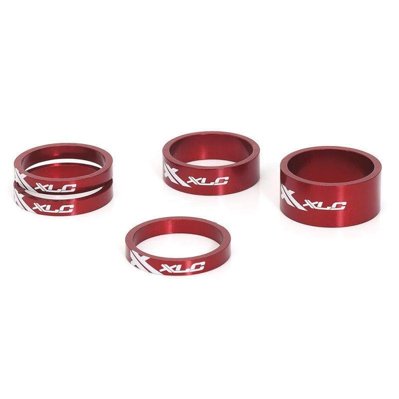 XLC AS-A02 SET 5 RONDELLES DE DIRECTION A-HEAD 1-1/8 ROUGE