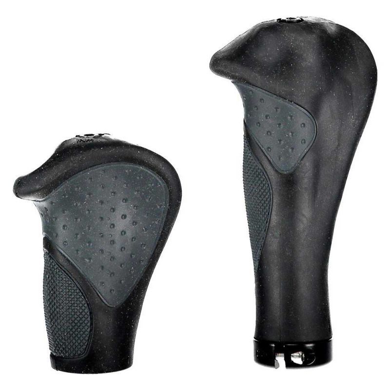 XLC GR-S22 JEU DE POIGNÉE GEL ERGONOMIQUES 135/92 mm NOIR/GRIS