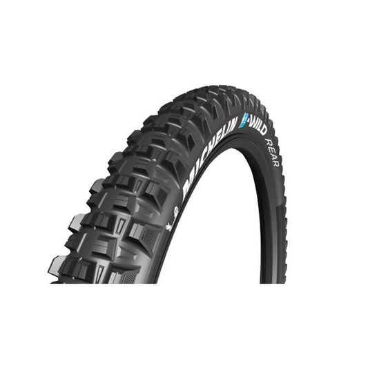 PNEU MICHELIN E-WILD GUM-X ARRIÈRE 27.5x2.60 TUBELESS READY COMPETITION LINE SOUPLE NOIR 66-584