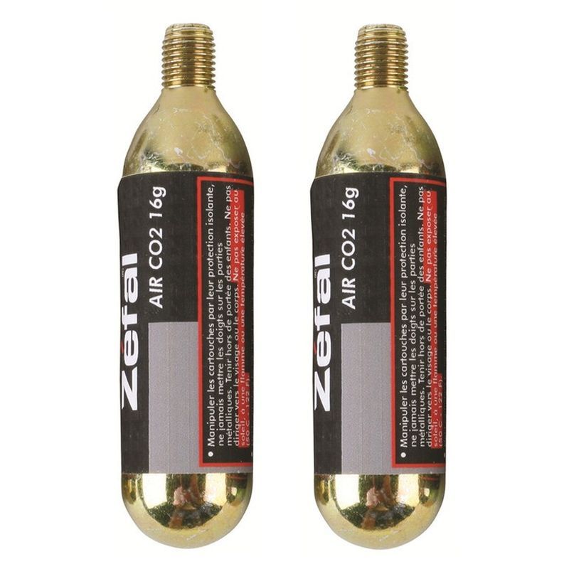 BLISTER 2 CARTOUCHES AIR ZEFAL CO2 16 g AVEC VIS