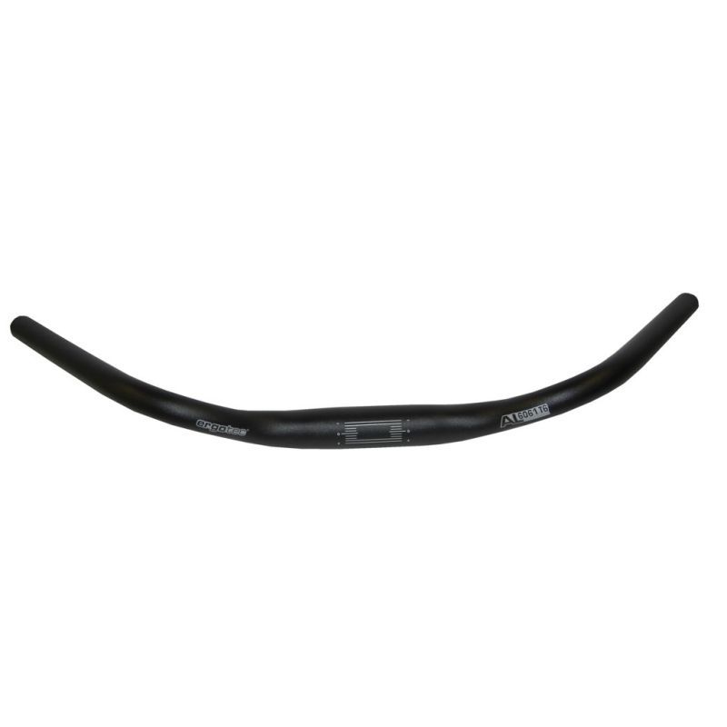 CINTRE ERGOTEC STUTTGART 610 mm 31.8 HAUTEUR 46 mm 52º ALUMINIUM NOIR