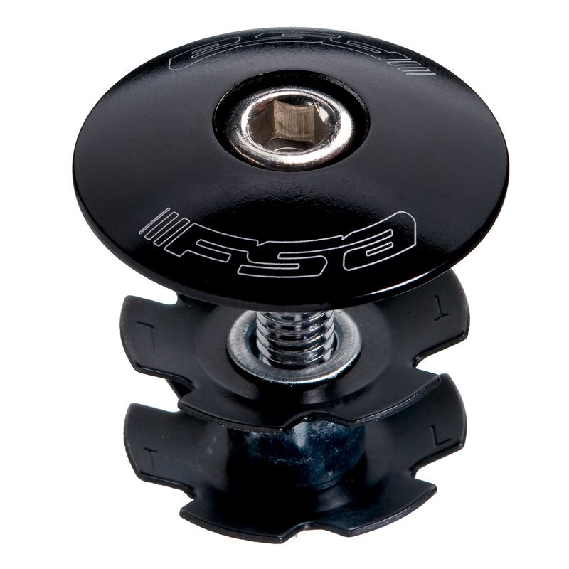 ÉTOILE DIRECTION FSA TH-874-1 1-1/8" ALUMINIUM NOIR AVEC ÉCROU