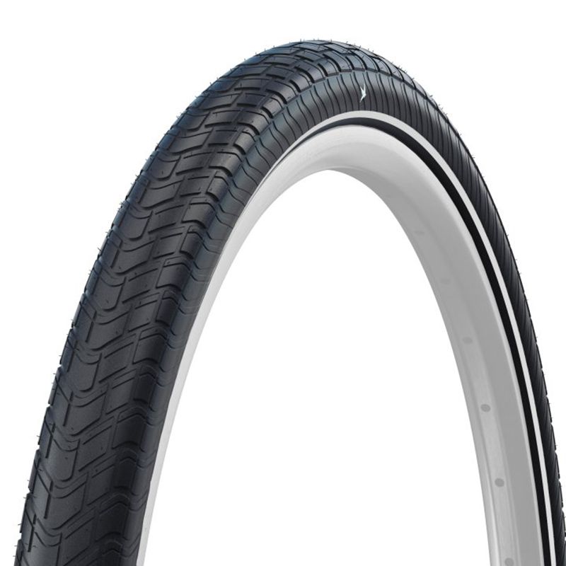 PNEU SCHWALBE MOTION BIG APPLE 28x2.00 HS632 RACEGUARD ADDIX GREEN RIGIDE NOIR RÉFLÉCHISSANT.50-622
