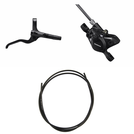 SHIMANO Kit de frein à disque hydraulique BRMT201KITMT200 Droite / arrière Résine sans ailette Sans adaptateur 1700 (noir)