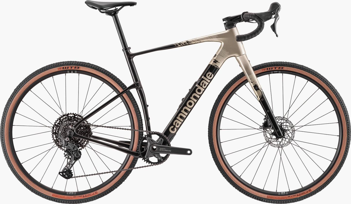Vélo gravel musculaire Cannondale Topstone Carbon 4 CUES 1x Couleur Platine Taille 54