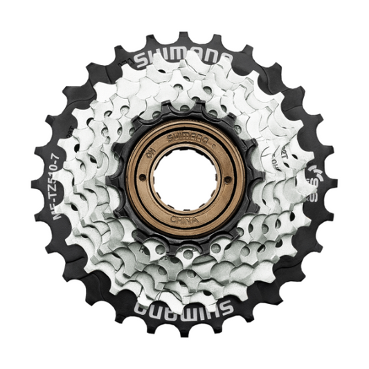 SHIMANO Roue-libre multivitesse MF-TZ510-7 7 vitesses 14-16-18-20-22-24-28T Sans protège-rayons