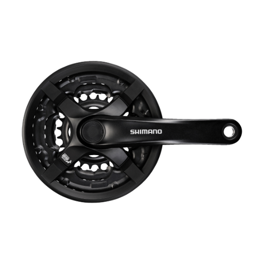 SHIMANO Pédalier FC-TY501 Square 8/7/6 vitesse 170,0 mm 42-34-24T Noir Pour l'unité de boîtier de pédalier Avec garde-chaîne