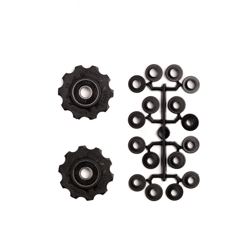 1 Kit Galets de derailleur 2 x 10 dents roulements annulaires incl. Spacer